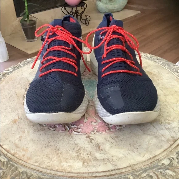 Under Armour Wom 7.5 Shoes Academy Blue Project Rock 2 Training Lightweight Run - Picture 8 of 11